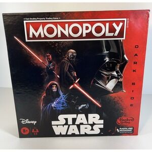 Monopoly Disney Star Wars Dark Side Edition Board Game New Sealed Hasbro